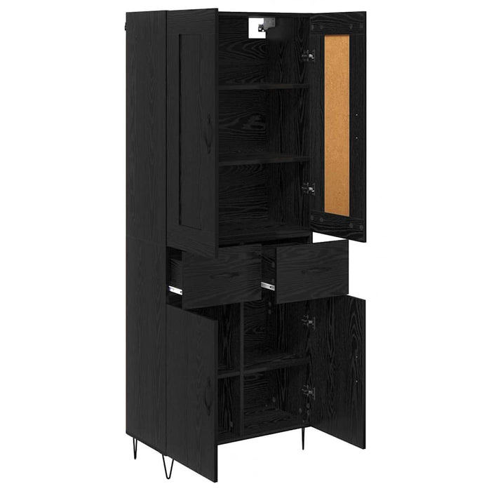 Bufet cu sertar Stejar Negru 69,5 x 34 x 180 cm Lemn compozit - WALTI WALTI