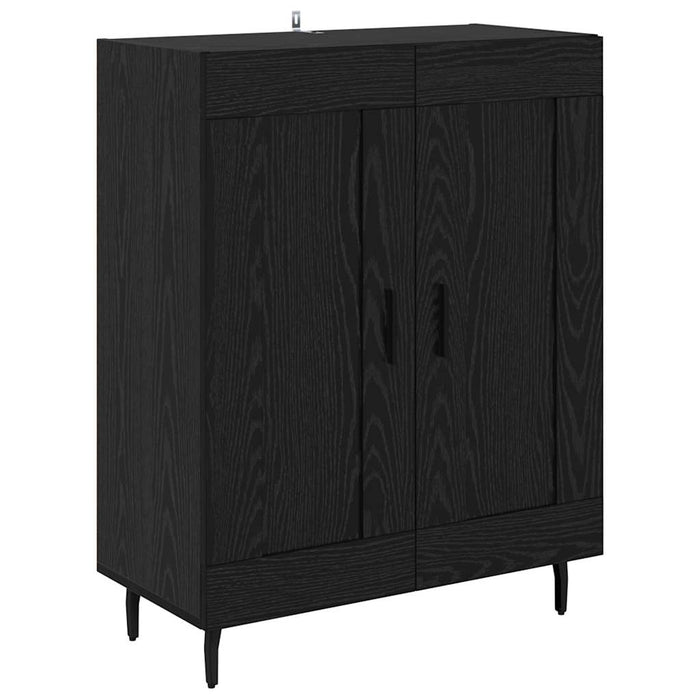 Bufet 2 pcs Stejar Negru Lemn compozit - WALTI WALTI