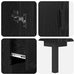 Bufet cu sertar 2 pcs Stejar Negru Lemn compozit - WALTI WALTI