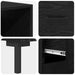 Bufet Pe perete cu sertar 2 pcs Stejar Negru Lemn compozit - WALTI WALTI