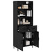 Bufet Pe perete cu sertar 2 pcs Stejar Negru Lemn compozit - WALTI WALTI