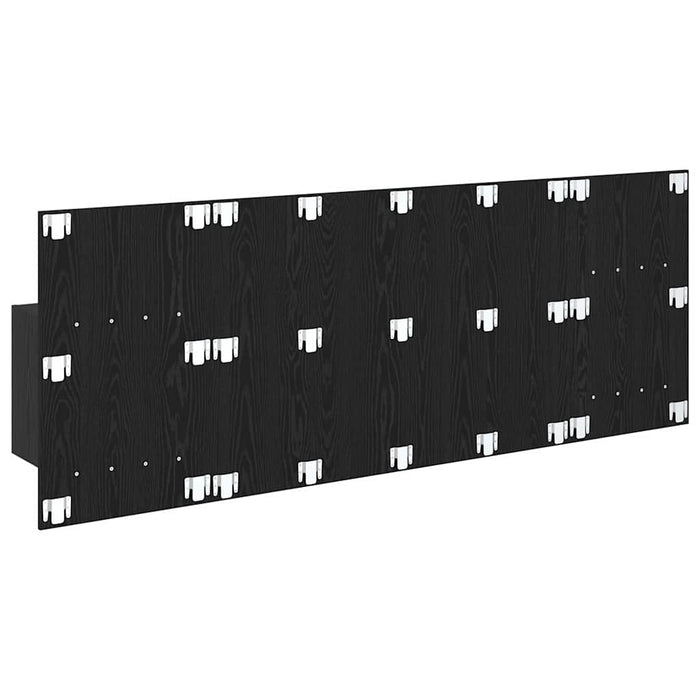 Tăblie cu Noptieră cu sertar 3 pcs Stejar Negru Lemn compozit - WALTI WALTI