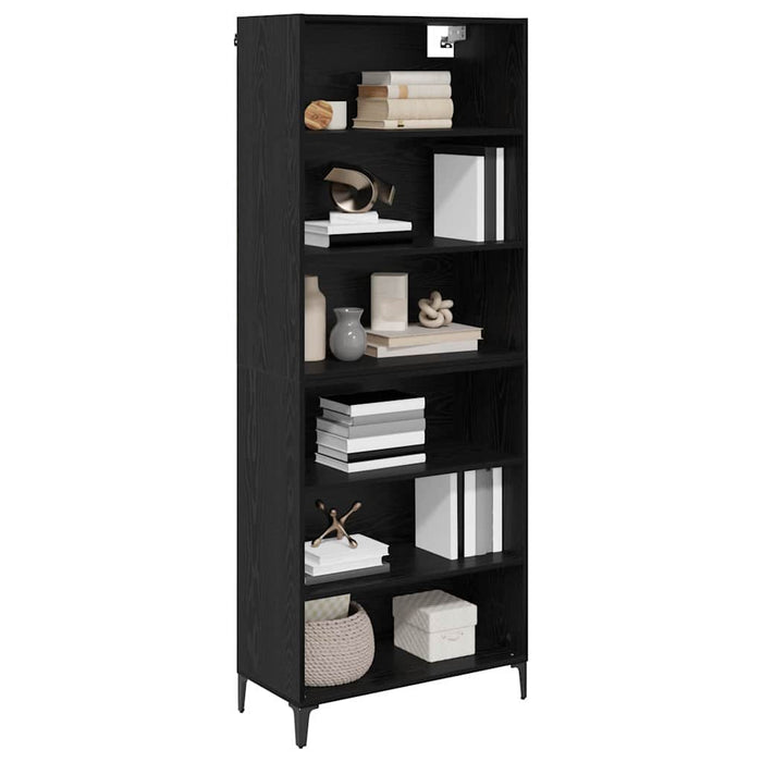 Bufet Pe perete 2 pcs Stejar Negru Lemn compozit - WALTI WALTI