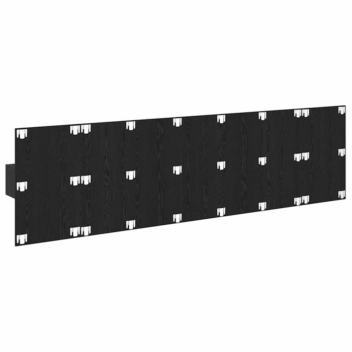 Tăblie cu Noptieră cu sertar 3 pcs Stejar Negru Lemn compozit - WALTI WALTI