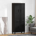 Bufet Pe perete cu sertar 2 pcs Stejar Negru Lemn compozit - WALTI WALTI