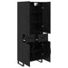 Bufet Pe perete cu sertar 2 pcs Stejar Negru Lemn compozit - WALTI WALTI