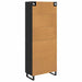 Bufet Pe perete cu sertar 2 pcs Stejar Negru Lemn compozit - WALTI WALTI