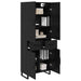 Bufet Pe perete cu sertar 2 pcs Stejar Negru Lemn compozit - WALTI WALTI