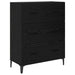 Bufet Pe perete cu sertar 2 pcs Stejar Negru Lemn compozit - WALTI WALTI