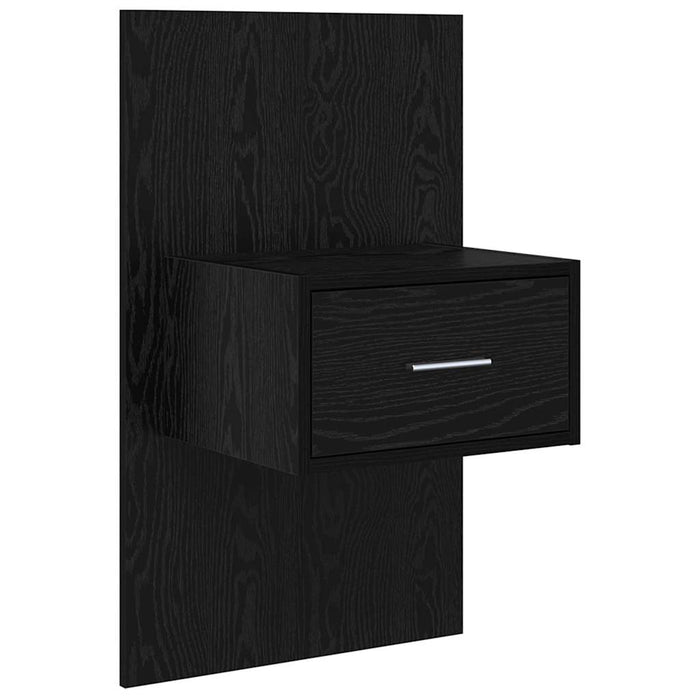 Cap de pat cu noptiere 3 pcs Stejar Negru Lemn compozit - WALTI WALTI