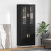 Bufet Pe perete 2 pcs Stejar Negru Lemn compozit - WALTI WALTI