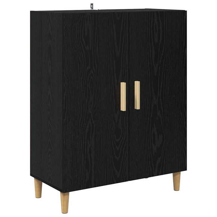 Bufet Pe perete 2 pcs Stejar Negru Lemn compozit - WALTI WALTI