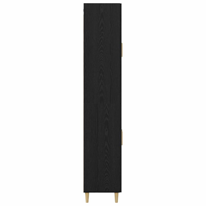Bufet Pe perete 2 pcs Stejar Negru Lemn compozit - WALTI WALTI