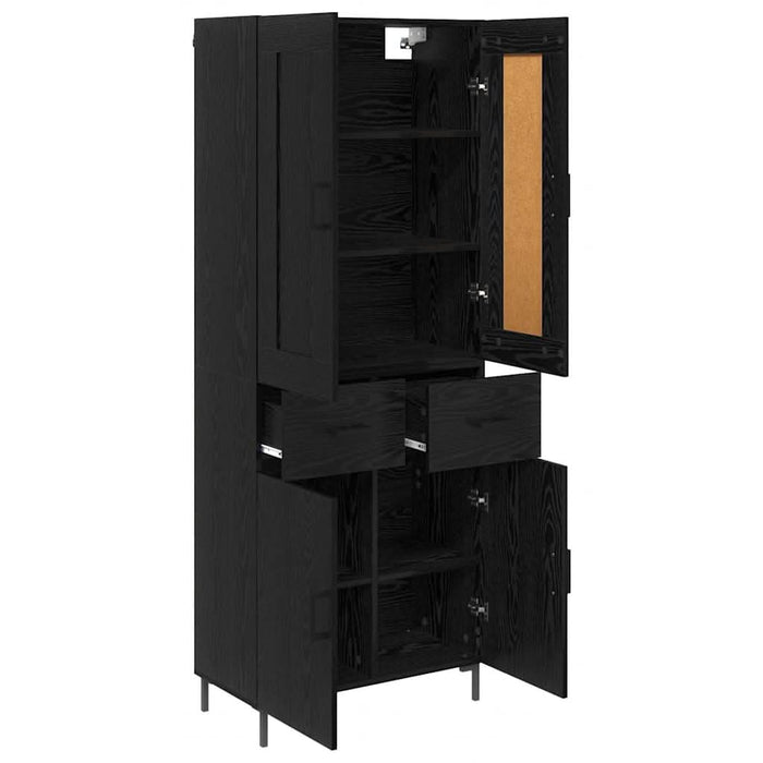 Bufet cu sertar Stejar Negru 69,5 x 34 x 180 cm Lemn compozit - WALTI WALTI