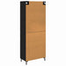 Bufet cu sertar Stejar Negru 69,5 x 34 x 180 cm Lemn compozit - WALTI WALTI