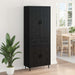 Bufet 2 pcs Stejar negru 69,5 x 34 x 180 cm Lemn compozit - WALTI WALTI