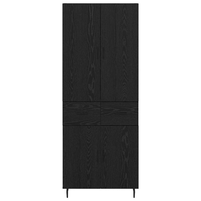 Bufet 2 pcs Stejar negru 69,5 x 34 x 180 cm Lemn compozit - WALTI WALTI