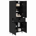 Bufet 2 pcs Stejar negru 69,5 x 34 x 180 cm Lemn compozit - WALTI WALTI