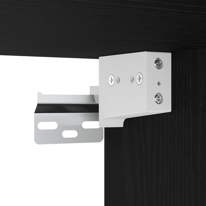 Bufet Pe perete Stejar Negru 69,5 x 34 x 180 cm Lemn compozit - WALTI WALTI