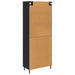 Bufet Pe perete Stejar Negru 69,5 x 34 x 180 cm Lemn compozit - WALTI WALTI