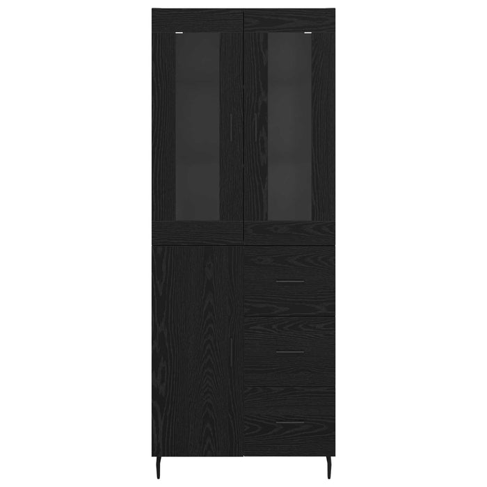 Bufet Pe perete Stejar Negru 69,5 x 34 x 180 cm Lemn compozit - WALTI WALTI