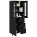 Bufet Pe perete Stejar Negru 69,5 x 34 x 180 cm Lemn compozit - WALTI WALTI