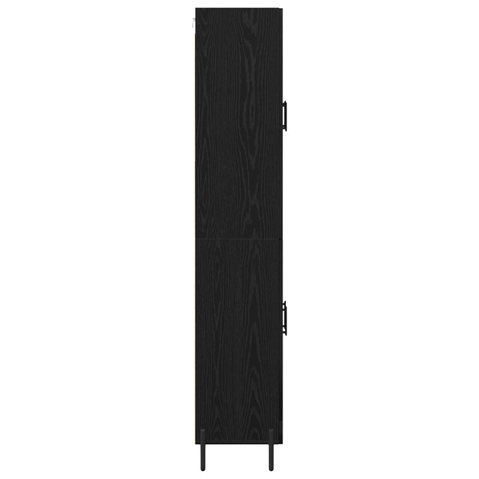 Bufet Pe perete Stejar Negru 69,5 x 34 x 180 cm Lemn compozit - WALTI WALTI