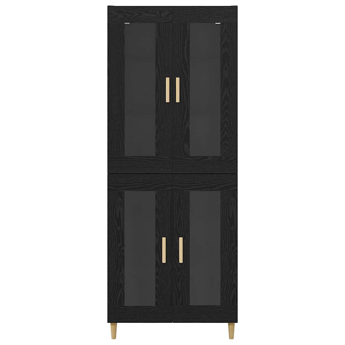 Bufet Stejar Negru 69,5 x 34 x 180 cm Lemn compozit - WALTI WALTI