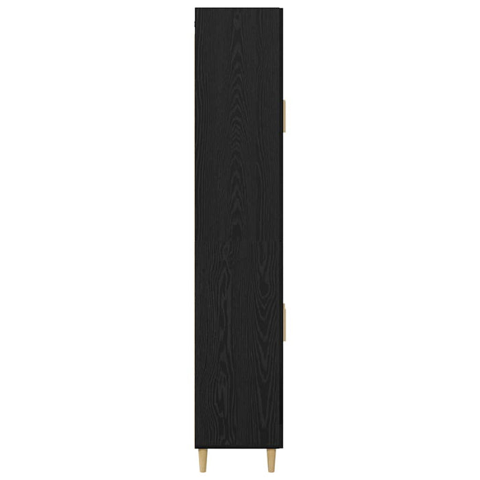 Bufet Stejar Negru 69,5 x 34 x 180 cm Lemn compozit - WALTI WALTI
