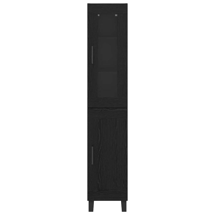 Bufet Stejar Negru 69,5 x 34 x 180 cm Lemn compozit - WALTI WALTI