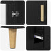 Bufet 2 pcs Stejar Negru 69,5 x 34 x 180 cm Lemn compozit - WALTI WALTI