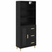 Bufet 2 pcs Stejar Negru 69,5 x 34 x 180 cm Lemn compozit - WALTI WALTI
