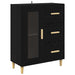 Bufet 2 pcs Stejar Negru 69,5 x 34 x 180 cm Lemn compozit - WALTI WALTI