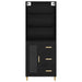 Bufet 2 pcs Stejar Negru 69,5 x 34 x 180 cm Lemn compozit - WALTI WALTI