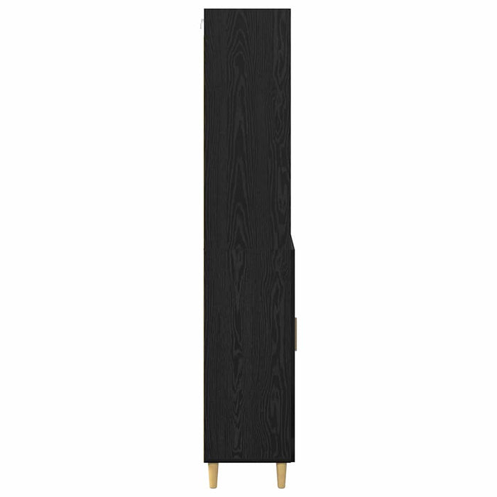 Bufet 2 pcs Stejar Negru 69,5 x 34 x 180 cm Lemn compozit - WALTI WALTI