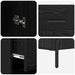 Bufet cu sertar Stejar Negru 34,5 x 34 x 180 cm Lemn compozit - WALTI WALTI