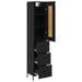 Bufet cu sertar Stejar Negru 34,5 x 34 x 180 cm Lemn compozit - WALTI WALTI