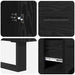 Bufet cu sertar 2 pcs Stejar Negru Lemn compozit - WALTI WALTI