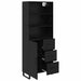 Bufet cu sertar 2 pcs Stejar Negru Lemn compozit - WALTI WALTI