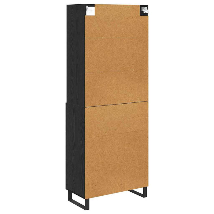 Bufet cu sertar 2 pcs Stejar Negru Lemn compozit - WALTI WALTI