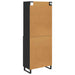 Bufet cu sertar 2 pcs Stejar Negru Lemn compozit - WALTI WALTI
