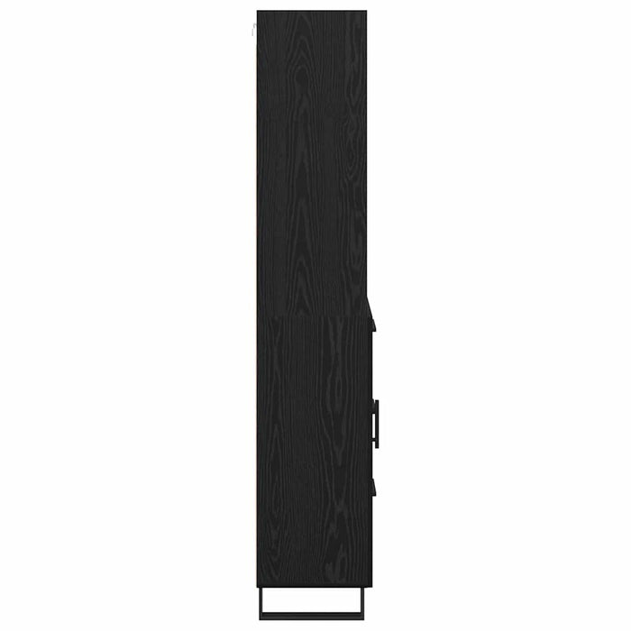 Bufet cu sertar 2 pcs Stejar Negru Lemn compozit - WALTI WALTI