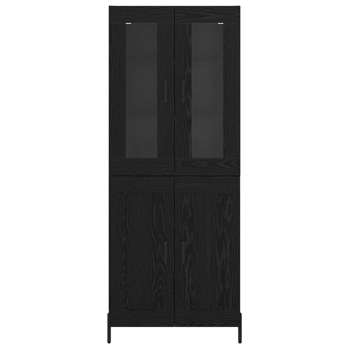 Bufet Pe perete Stejar Negru 69,5 x 34 x 180 cm Lemn compozit - WALTI WALTI