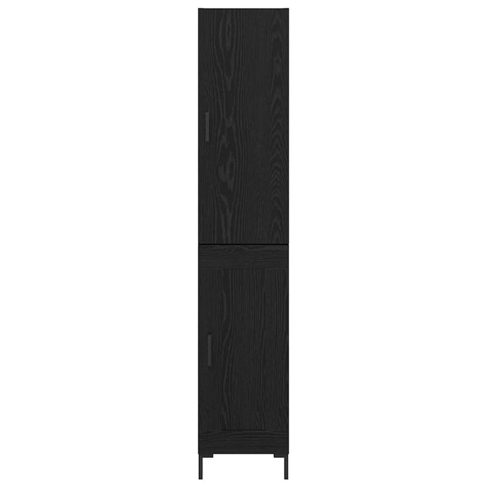 Bufet Pe perete 2 pcs Stejar Negru Lemn compozit - WALTI WALTI