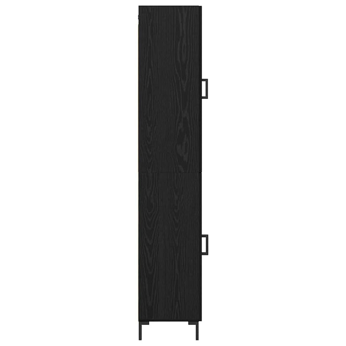 Bufet Pe perete 2 pcs Stejar Negru Lemn compozit - WALTI WALTI