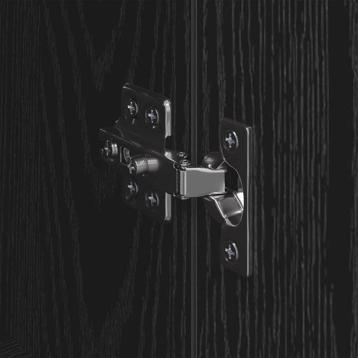 Bufet Pe perete Stejar Negru 69,5 x 34 x 180 cm Lemn compozit - WALTI WALTI