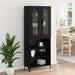 Bufet Pe perete Stejar Negru 69,5 x 34 x 180 cm Lemn compozit - WALTI WALTI
