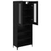 Bufet Pe perete Stejar Negru 69,5 x 34 x 180 cm Lemn compozit - WALTI WALTI