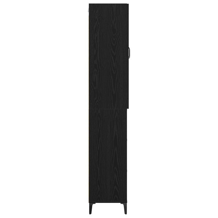 Bufet Pe perete Stejar Negru 69,5 x 34 x 180 cm Lemn compozit - WALTI WALTI