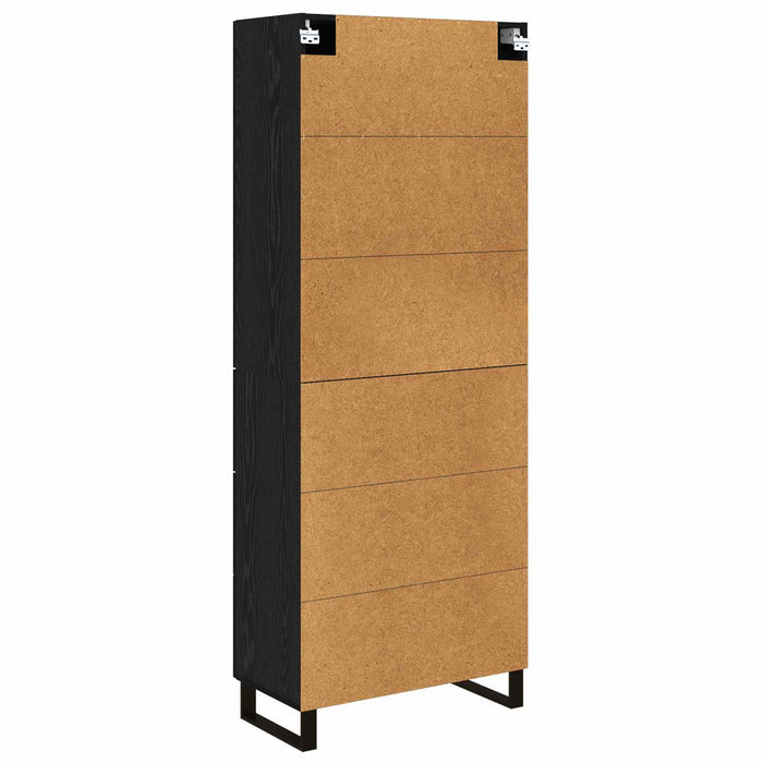 Bufet Pe perete Stejar Negru 69,5 x 34 x 180 cm Lemn compozit - WALTI WALTI